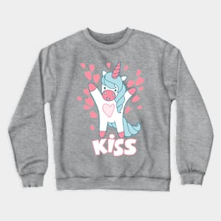 Kiss Unicorn Crewneck Sweatshirt